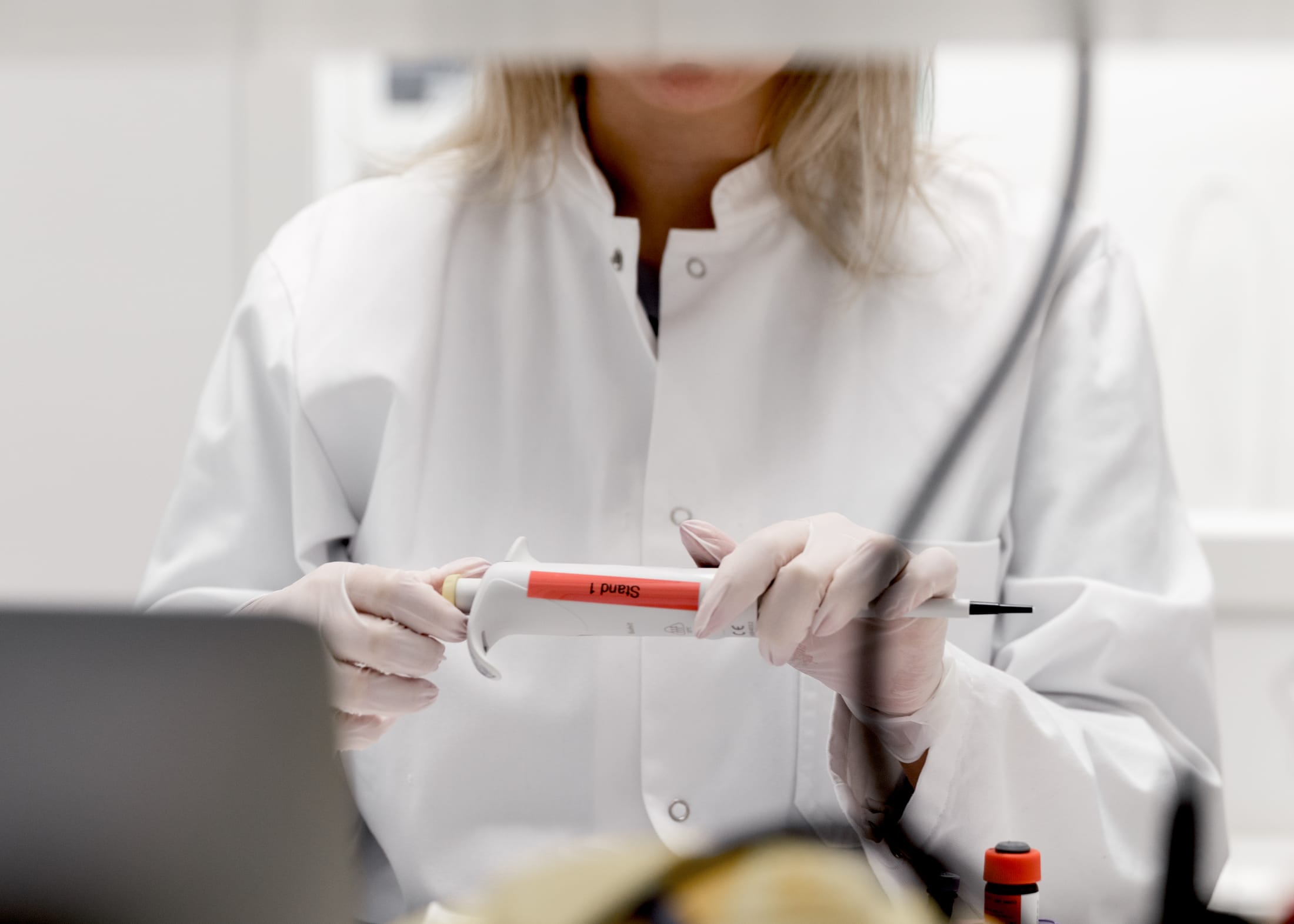 Evaxers working in laboratory