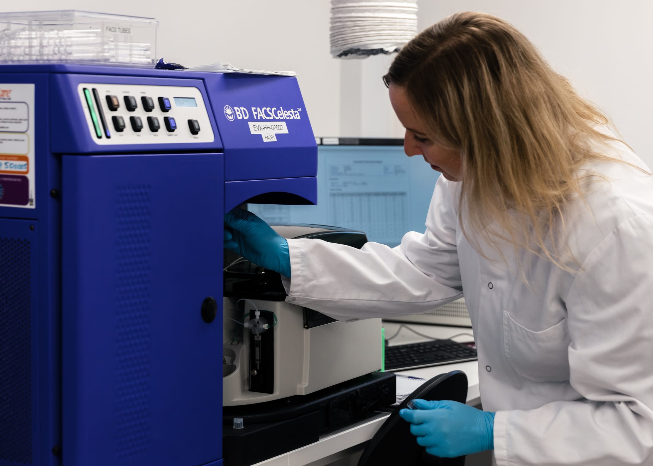Evaxers working in laboratory